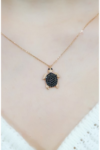 KAPLUMBAĞA FİGÜRLÜ KOLYE 14 AYAR ATS8980 KAPLUMBAĞA FİGÜRLÜ KOLYE 14 AYAR ATS8980