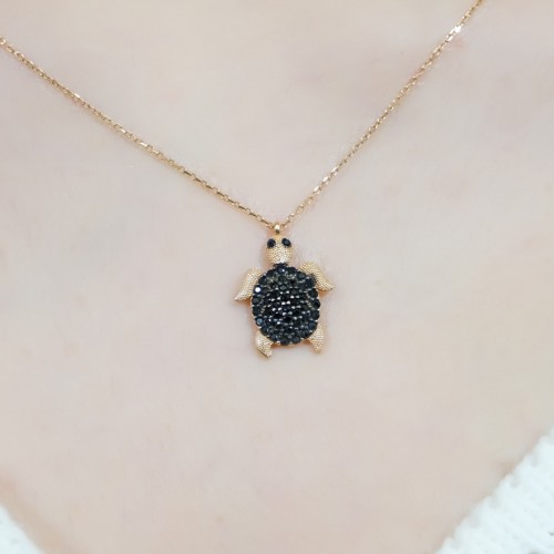 KAPLUMBAĞA FİGÜRLÜ KOLYE 14 AYAR ATS8980 KAPLUMBAĞA FİGÜRLÜ KOLYE 14 AYAR ATS8980