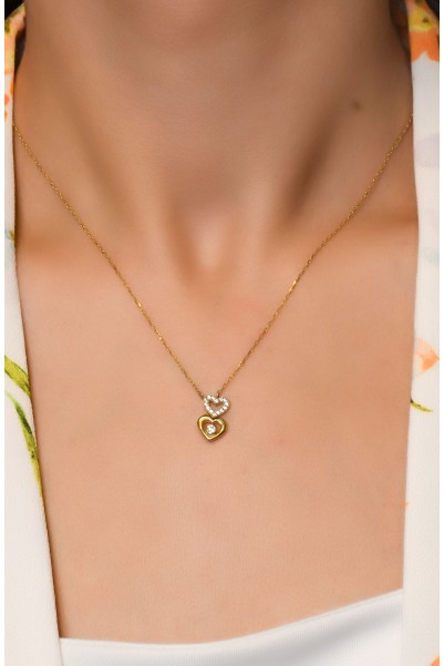 KALPLİ TASARIM KOLYE 14 AYAR ATS9633 KALPLİ TASARIM KOLYE 14 AYAR ATS9633