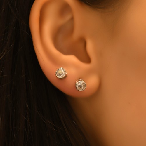 YILDIZLI KÜPE 14 AYAR A001052 YILDIZLI KÜPE 14 AYAR A001052