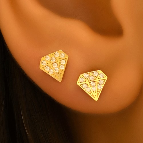 TAŞLI KÜPE 14 AYAR A057117 TAŞLI KÜPE 14 AYAR A057117