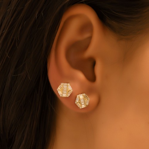 TAŞLI KÜPE 14 AYAR A058885 TAŞLI KÜPE 14 AYAR A058885