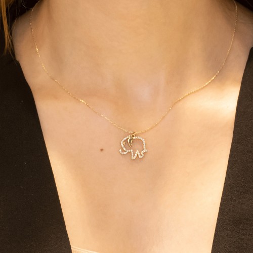 FİL KOLYE 14 AYAR A033630 FİL KOLYE 14 AYAR A033630