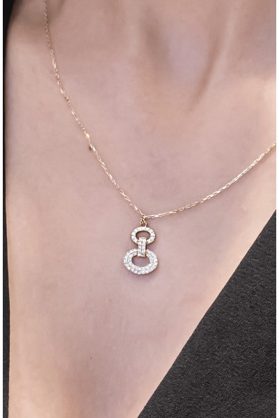 TAŞLI TASARIM KOLYE 14 AYAR AT01600 TAŞLI TASARIM KOLYE 14 AYAR AT01600