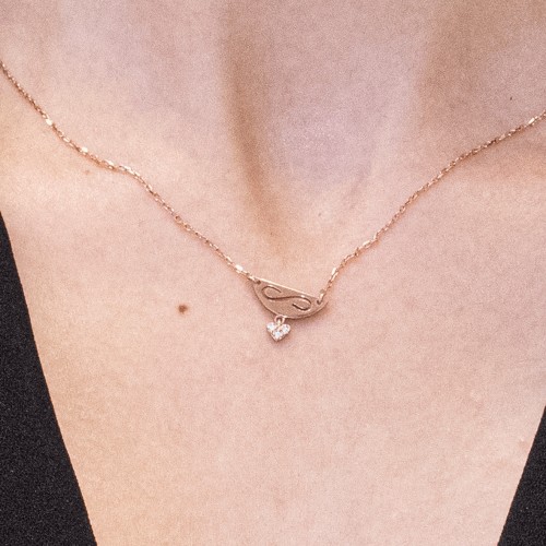 SONSUZLUK KALP KOLYE 14 AYAR ATS8037 SONSUZLUK KALP KOLYE 14 AYAR ATS8037