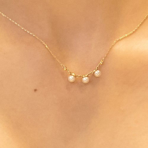 İNCİ TAŞLI KOLYE 14 AYAR ATS8038