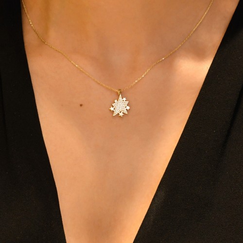 YILDIZLI KOLYE 14 AYAR A029656 YILDIZLI KOLYE 14 AYAR A029656