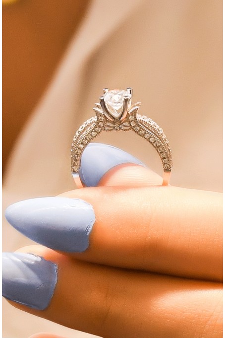 YAN KOLLARI TAŞLI TEKTAŞ YÜZÜK 14 AYAR A026797