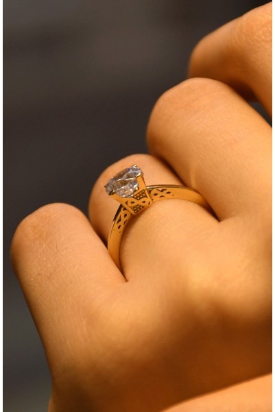 TEKTAŞ YÜZÜK 14 AYAR A029949 TEKTAŞ YÜZÜK 14 AYAR A029949