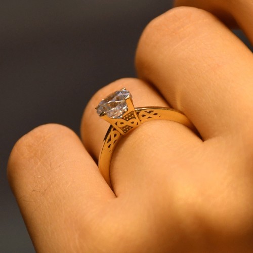 TEKTAŞ YÜZÜK 14 AYAR A029949 TEKTAŞ YÜZÜK 14 AYAR A029949