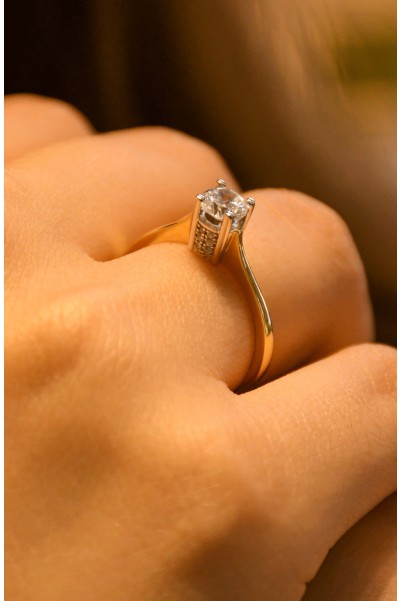 TEKTAŞ YÜZÜK 14 AYAR A030721