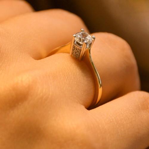 TEKTAŞ YÜZÜK 14 AYAR A030721