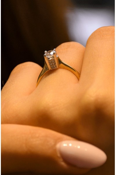 TEKTAŞ YÜZÜK 14 AYAR A030721