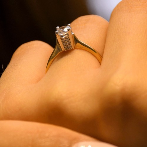 TEKTAŞ YÜZÜK 14 AYAR A030721