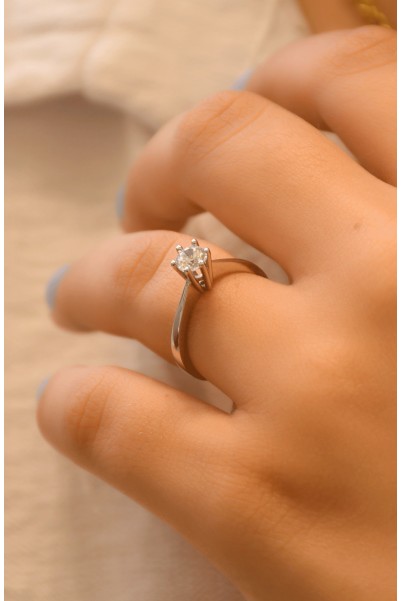 TEKTAŞ YÜZÜK 14 AYAR A034323