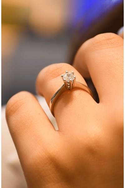 TEKTAŞ YÜZÜK 14 AYAR A034323