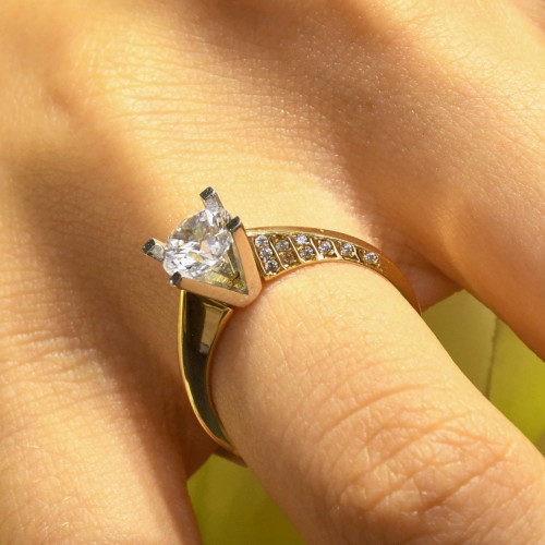 TEKTAŞ YÜZÜK 14 AYAR A044327