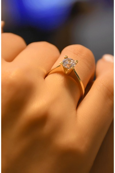 TEKTAŞ YÜZÜK 14 AYAR A046508 TEKTAŞ YÜZÜK 14 AYAR A046508