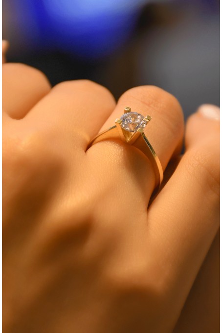 TEKTAŞ YÜZÜK 14 AYAR A046508 TEKTAŞ YÜZÜK 14 AYAR A046508