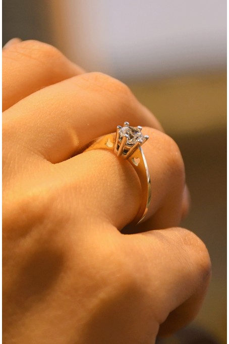 TEKTAŞ YÜZÜK 14 AYAR AT00474