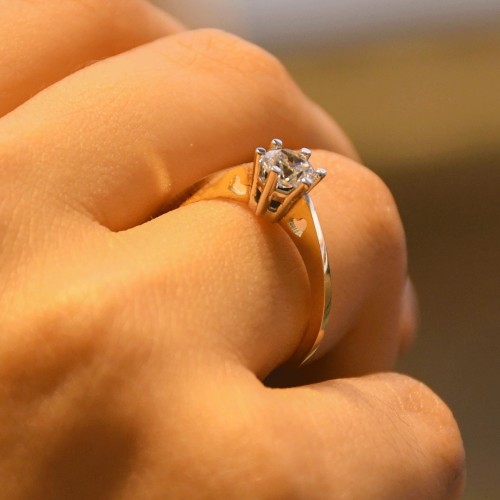 TEKTAŞ YÜZÜK 14 AYAR AT00474 TEKTAŞ YÜZÜK 14 AYAR AT00474