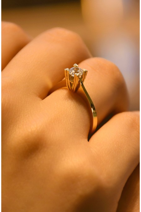 TEKTAŞ YÜZÜK 14 AYAR AT00497