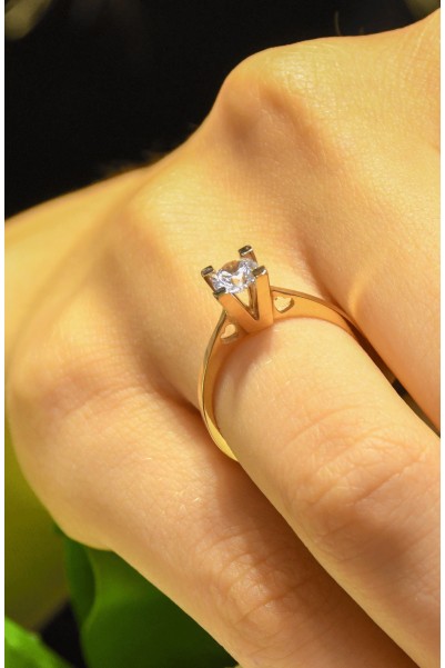 TEKTAŞ YÜZÜK 14 AYAR AT00546