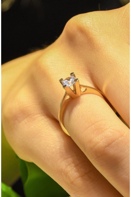 TEKTAŞ YÜZÜK 14 AYAR AT00546