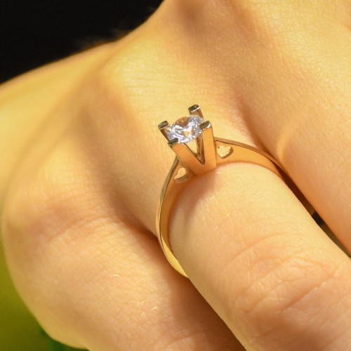 TEKTAŞ YÜZÜK 14 AYAR AT00546 TEKTAŞ YÜZÜK 14 AYAR AT00546