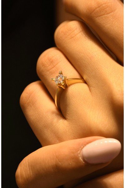 TEKTAŞ YÜZÜK 14 AYAR AT00551