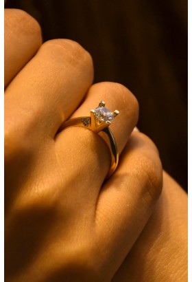 TEKTAŞ YÜZÜK 14 AYAR AT01171 TEKTAŞ YÜZÜK 14 AYAR AT01171