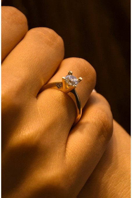 TEKTAŞ YÜZÜK 14 AYAR AT01171