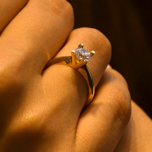 TEKTAŞ YÜZÜK 14 AYAR AT01171 TEKTAŞ YÜZÜK 14 AYAR AT01171