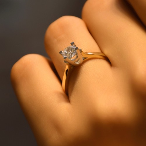 TEKTAŞ YÜZÜK 14 AYAR ATS7884 TEKTAŞ YÜZÜK 14 AYAR ATS7884