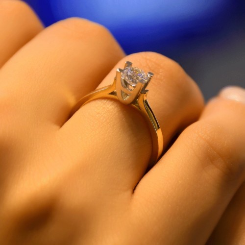 TEKTAŞ YÜZÜK 14 AYAR ATS7884 TEKTAŞ YÜZÜK 14 AYAR ATS7884