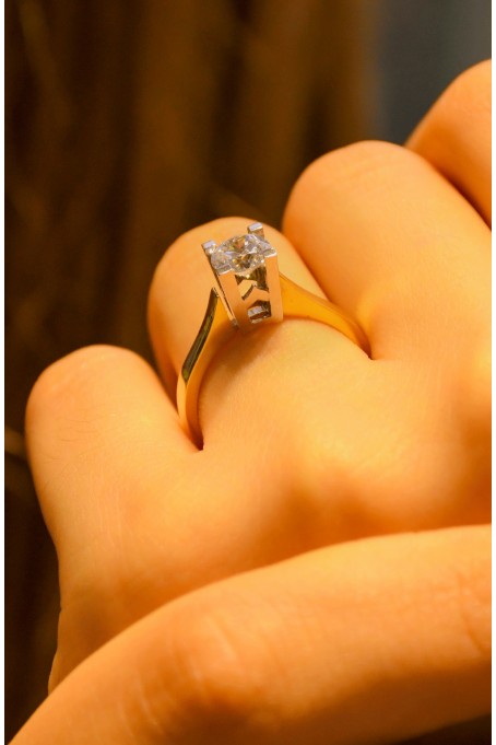 TEKTAŞ YÜZÜK 14 AYAR ATS7892