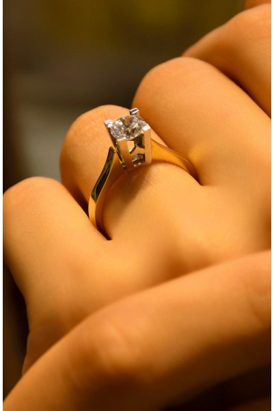 TEKTAŞ YÜZÜK 14 AYAR ATS7892