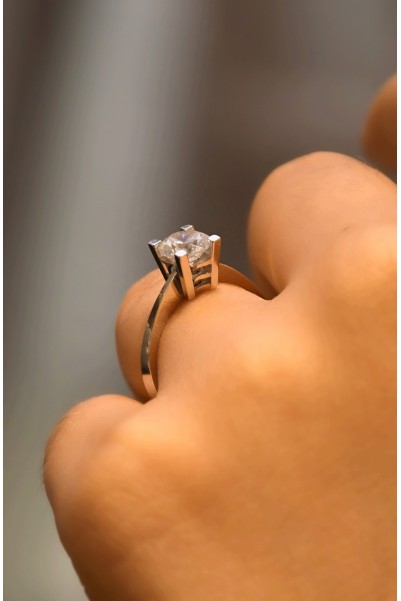 TEKTAŞ YÜZÜK 14 AYAR ATS7913 TEKTAŞ YÜZÜK 14 AYAR ATS7913