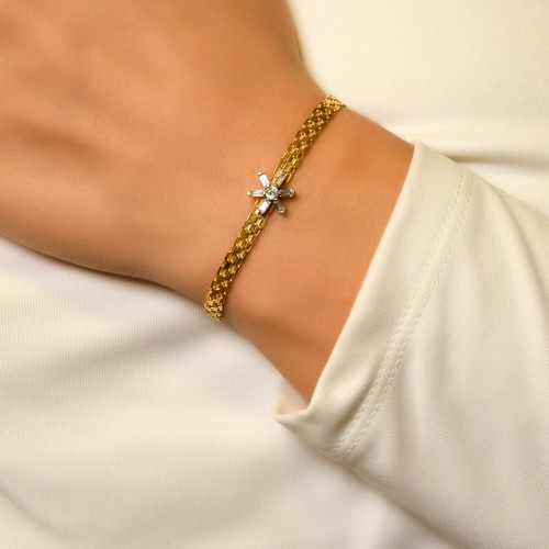 TAŞLI TASARIM BİLEKLİK 14 AYAR A043566 TAŞLI TASARIM BİLEKLİK 14 AYAR A043566