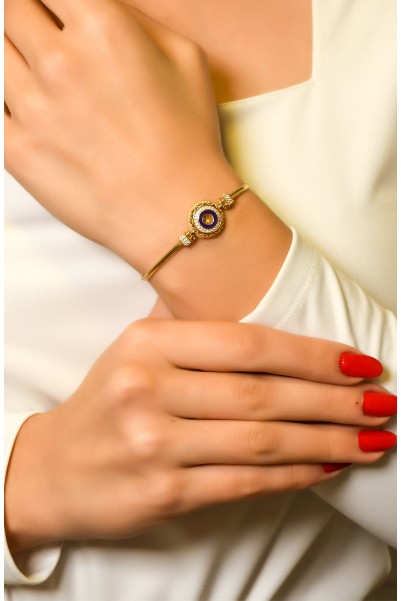 TAŞLI TASARIM BİLEKLİK 14 AYAR A050034 TAŞLI TASARIM BİLEKLİK 14 AYAR A050034