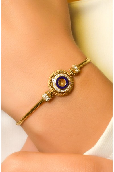 TAŞLI TASARIM BİLEKLİK 14 AYAR A050034 TAŞLI TASARIM BİLEKLİK 14 AYAR A050034