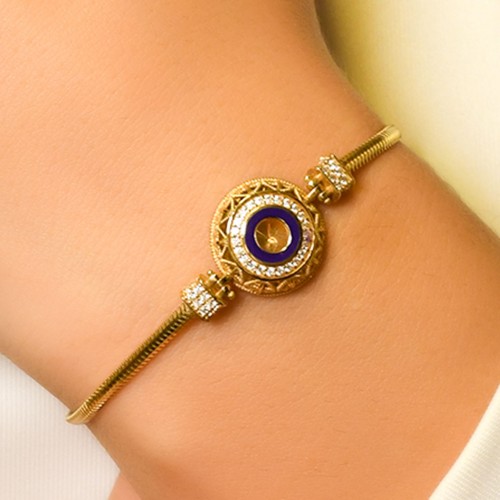 TAŞLI TASARIM BİLEKLİK 14 AYAR A050034 TAŞLI TASARIM BİLEKLİK 14 AYAR A050034