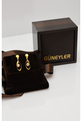 TAŞLI TASARIM KÜPE 22 AYAR A057907