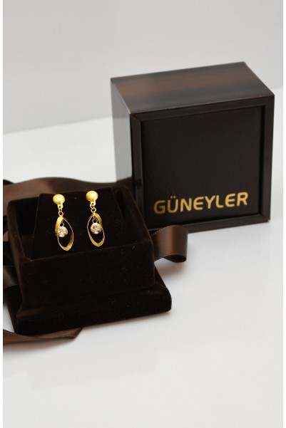 TAŞLI TASARIM KÜPE 22 AYAR A057907 TAŞLI TASARIM KÜPE 22 AYAR A057907