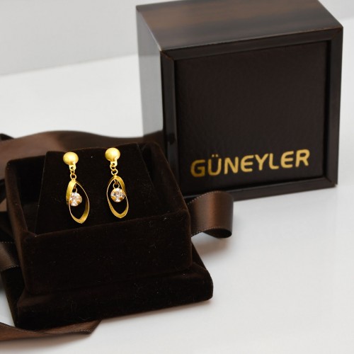 TAŞLI TASARIM KÜPE 22 AYAR A057907 TAŞLI TASARIM KÜPE 22 AYAR A057907