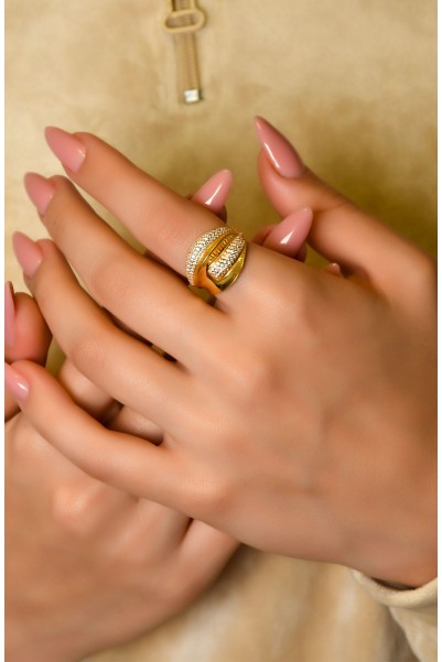 TAŞLI TASARIM YÜZÜK 22 AYAR A026010 TAŞLI TASARIM YÜZÜK 22 AYAR A026010