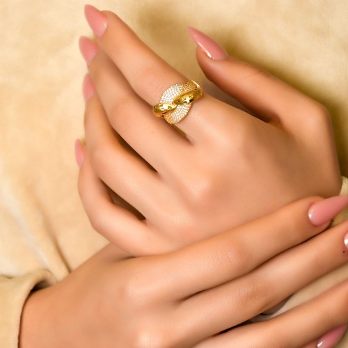 TAŞLI TASARIM YÜZÜK 22 AYAR A027185 TAŞLI TASARIM YÜZÜK 22 AYAR A027185