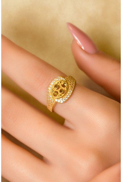 TAŞLI TASARIM YÜZÜK 22 AYAR A029907 TAŞLI TASARIM YÜZÜK 22 AYAR A029907