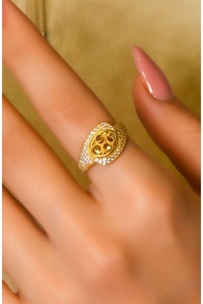 TAŞLI TASARIM YÜZÜK 22 AYAR A030140 TAŞLI TASARIM YÜZÜK 22 AYAR A030140