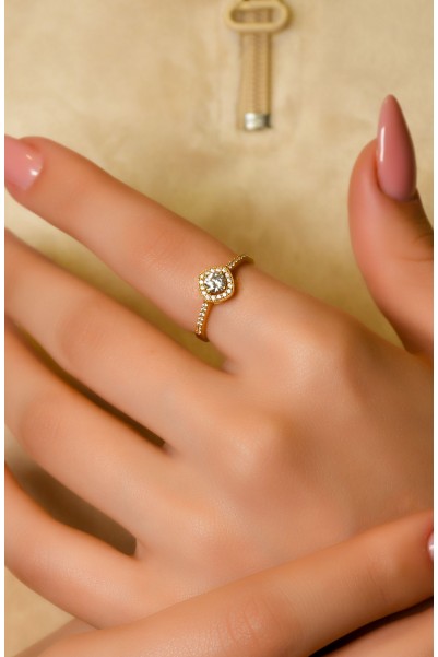 TAŞLI TASARIM YÜZÜK 22 AYAR A049313